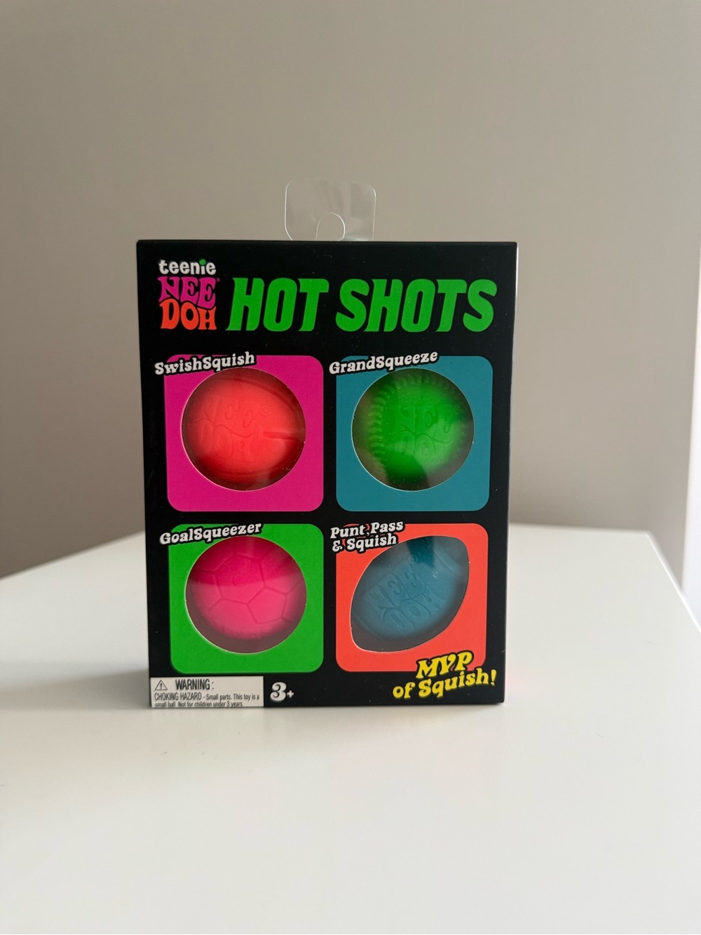 Teenie NeeDoh Hot Shots Multipack Nee Doh Mini 4 pack Authentic